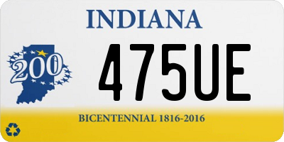 IN license plate 475UE