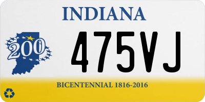 IN license plate 475VJ