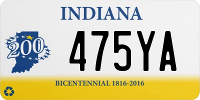 IN license plate 475YA