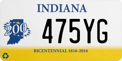 IN license plate 475YG