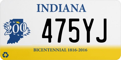 IN license plate 475YJ