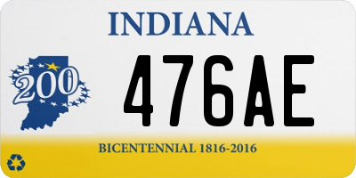 IN license plate 476AE