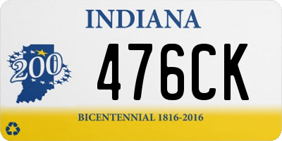 IN license plate 476CK