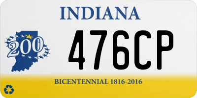 IN license plate 476CP