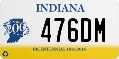 IN license plate 476DM