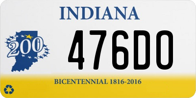 IN license plate 476DO