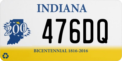 IN license plate 476DQ