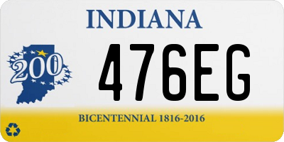 IN license plate 476EG