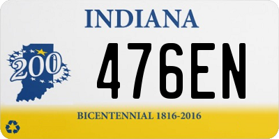 IN license plate 476EN