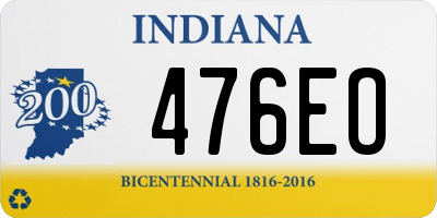 IN license plate 476EO