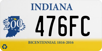 IN license plate 476FC