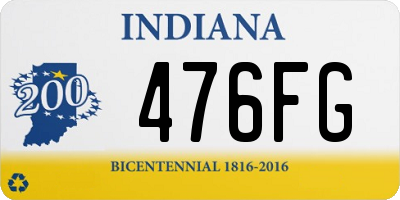IN license plate 476FG