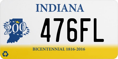 IN license plate 476FL