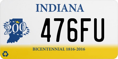 IN license plate 476FU
