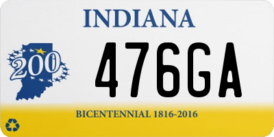 IN license plate 476GA