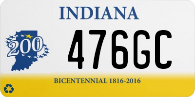 IN license plate 476GC