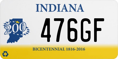 IN license plate 476GF