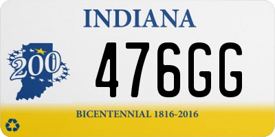 IN license plate 476GG