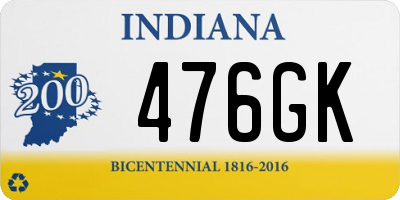 IN license plate 476GK