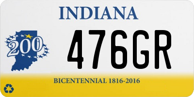 IN license plate 476GR