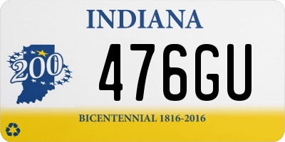 IN license plate 476GU