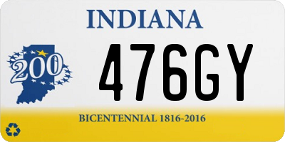 IN license plate 476GY