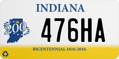 IN license plate 476HA