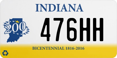 IN license plate 476HH