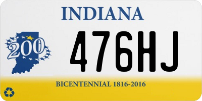 IN license plate 476HJ