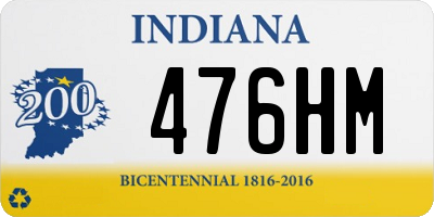 IN license plate 476HM