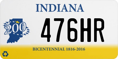 IN license plate 476HR