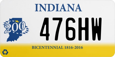 IN license plate 476HW