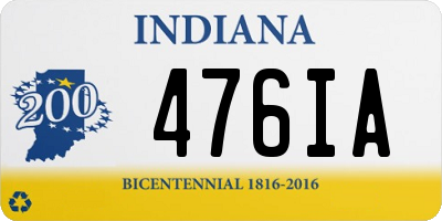 IN license plate 476IA