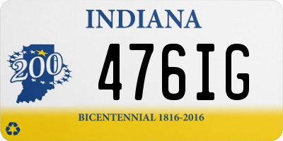 IN license plate 476IG