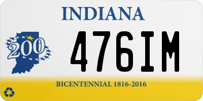 IN license plate 476IM