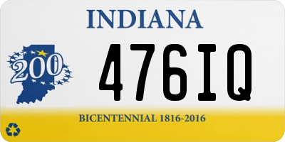 IN license plate 476IQ