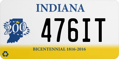 IN license plate 476IT