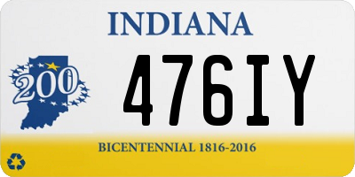 IN license plate 476IY