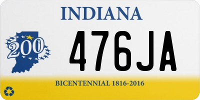 IN license plate 476JA