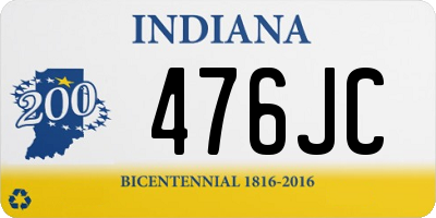 IN license plate 476JC