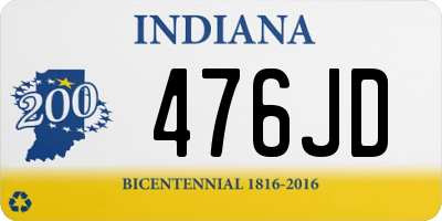 IN license plate 476JD