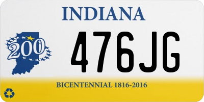 IN license plate 476JG