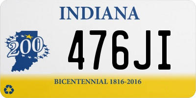 IN license plate 476JI