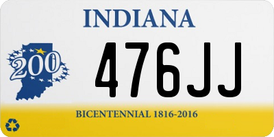 IN license plate 476JJ
