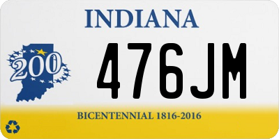 IN license plate 476JM