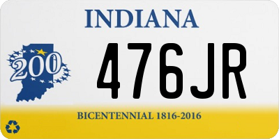 IN license plate 476JR