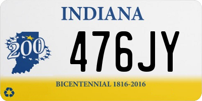 IN license plate 476JY