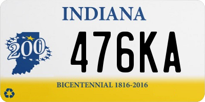 IN license plate 476KA