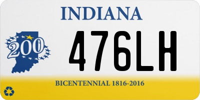 IN license plate 476LH