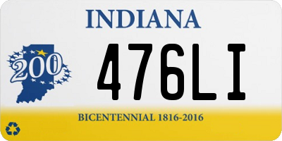 IN license plate 476LI